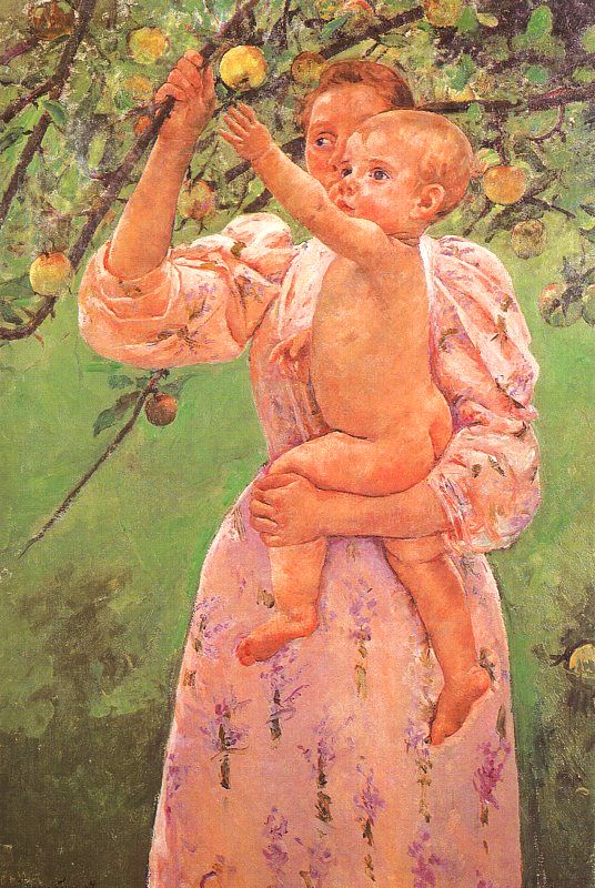 Mary Cassatt Baby Reaching for an Apple